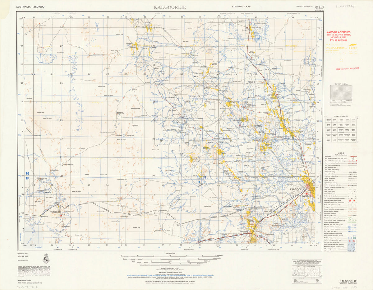Western Austalia Historical Gold Field Maps | Mapworld