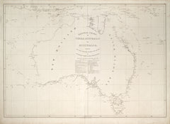 Voyages of Matthew Flinders in the HMS Investigaror Wall Map