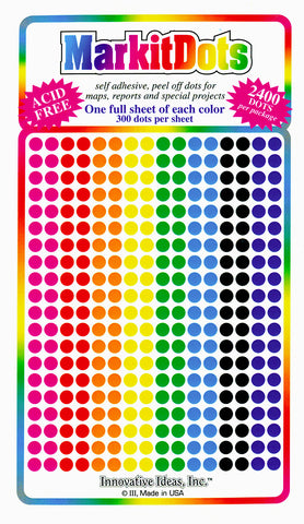Coloured Map Dots - Map Marking