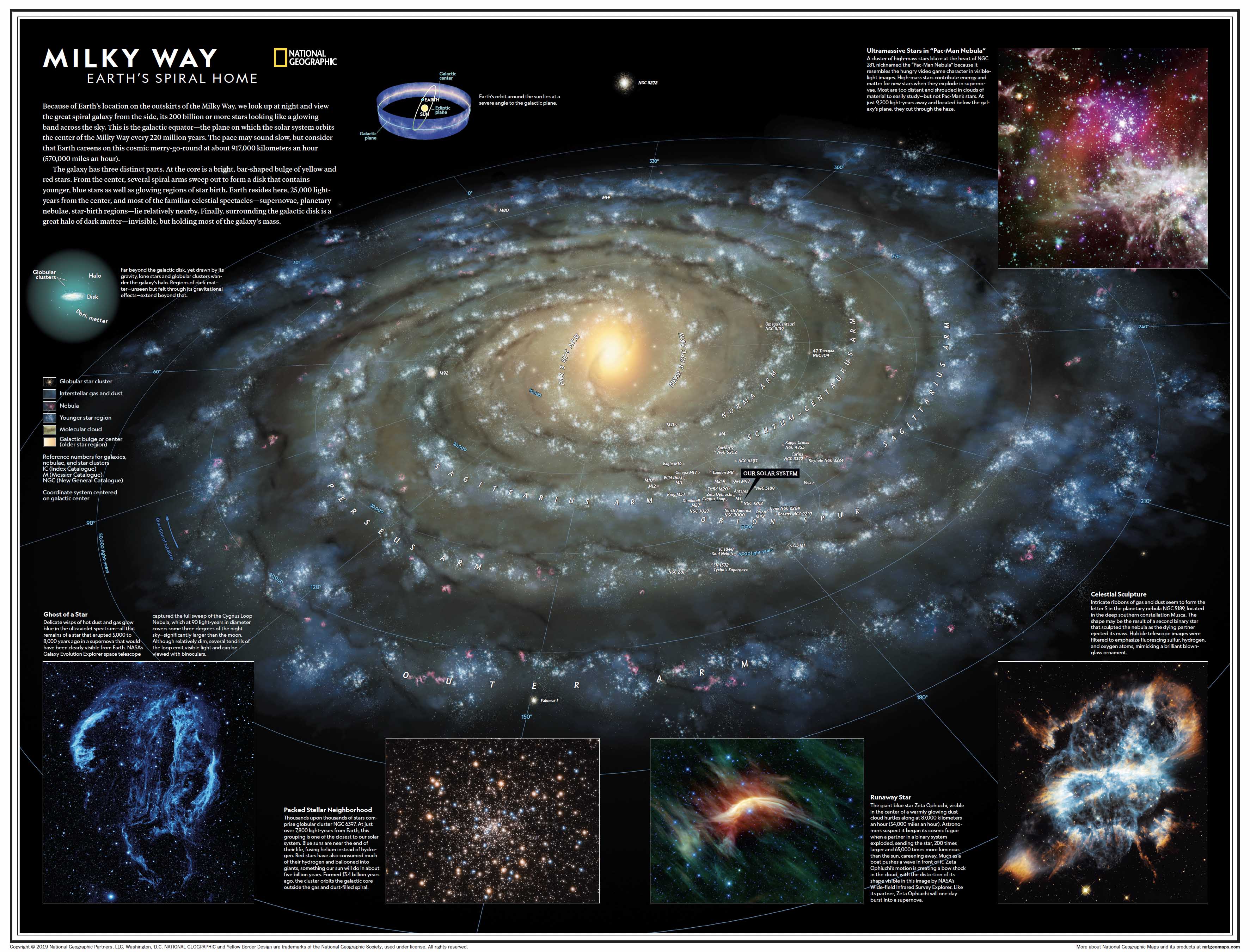 Earth In The Milky Way Galaxy Map You Are Here: Milky Way — Space
