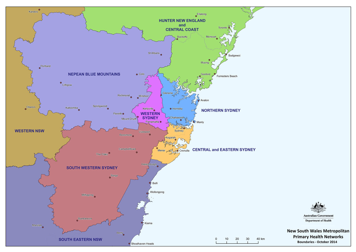 New South Wales Primary Health Care Network | Mapworld