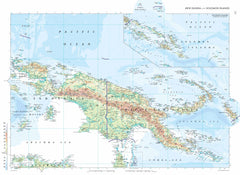 New Guinea and Solomon Islands Wall Map by Collins