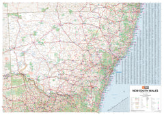 New South Wales Hema 1430 x 1000mm Supermap Paper Wall Map