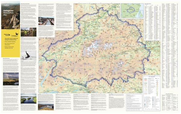 Cairngorms National Park Map by Collins