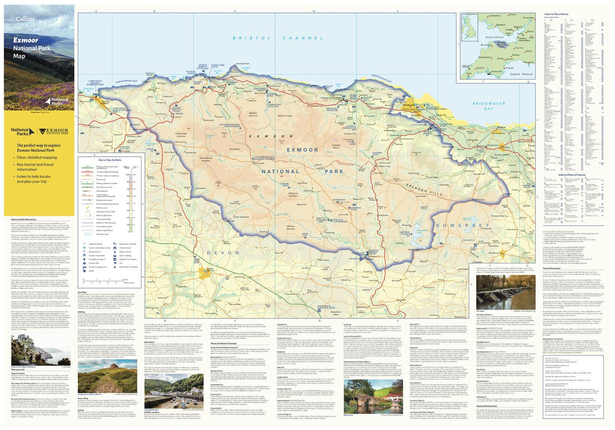 Exmoor National Park Map – Collins | Mapworld