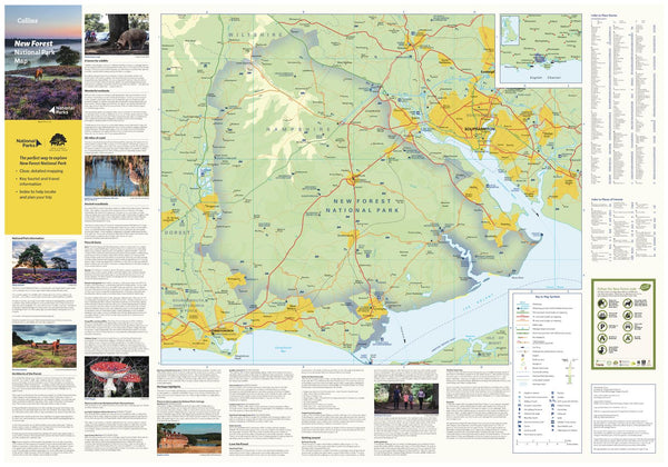 New Forest National Park Map by Collins