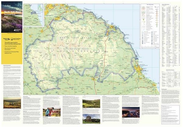 North York Moors National Park Map by Collins