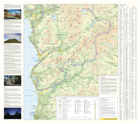 Snowdonia National Park Map (South) by Collins