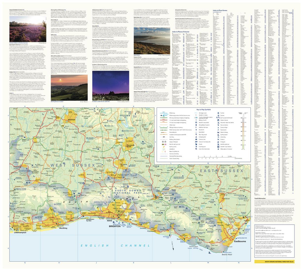 South Downs National Park Map (East) – Collins | Mapworld