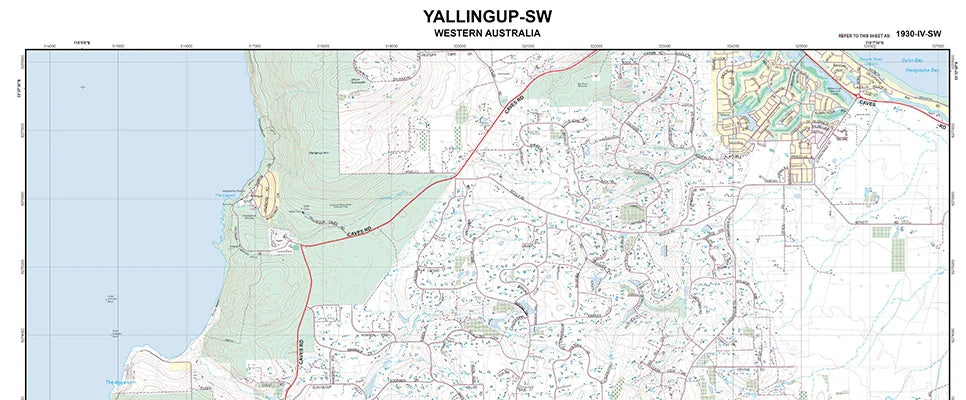 Two Rocks Wa Map Western Australia 1:25,000 Topographic Maps | Mapworld