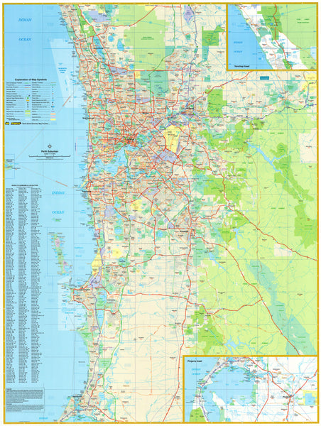 Perth Motorways Map Buy Maps Online | Australia's Largest Map Shop | Mapworld