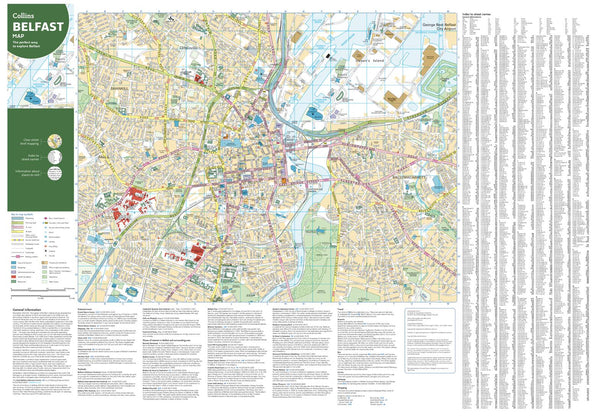 Belfast Pocket Map by Collins