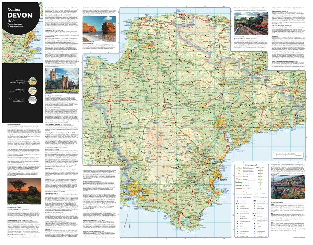 Devon Map Devon Pocket Map – Collins | Mapworld