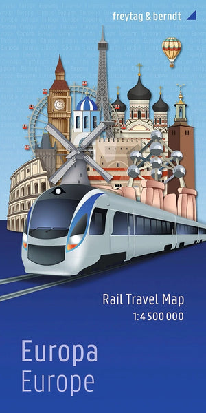Rail Map of Europe Freytag & Berndt