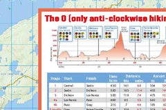 Torres del Paine Folded Trekking Map 2026