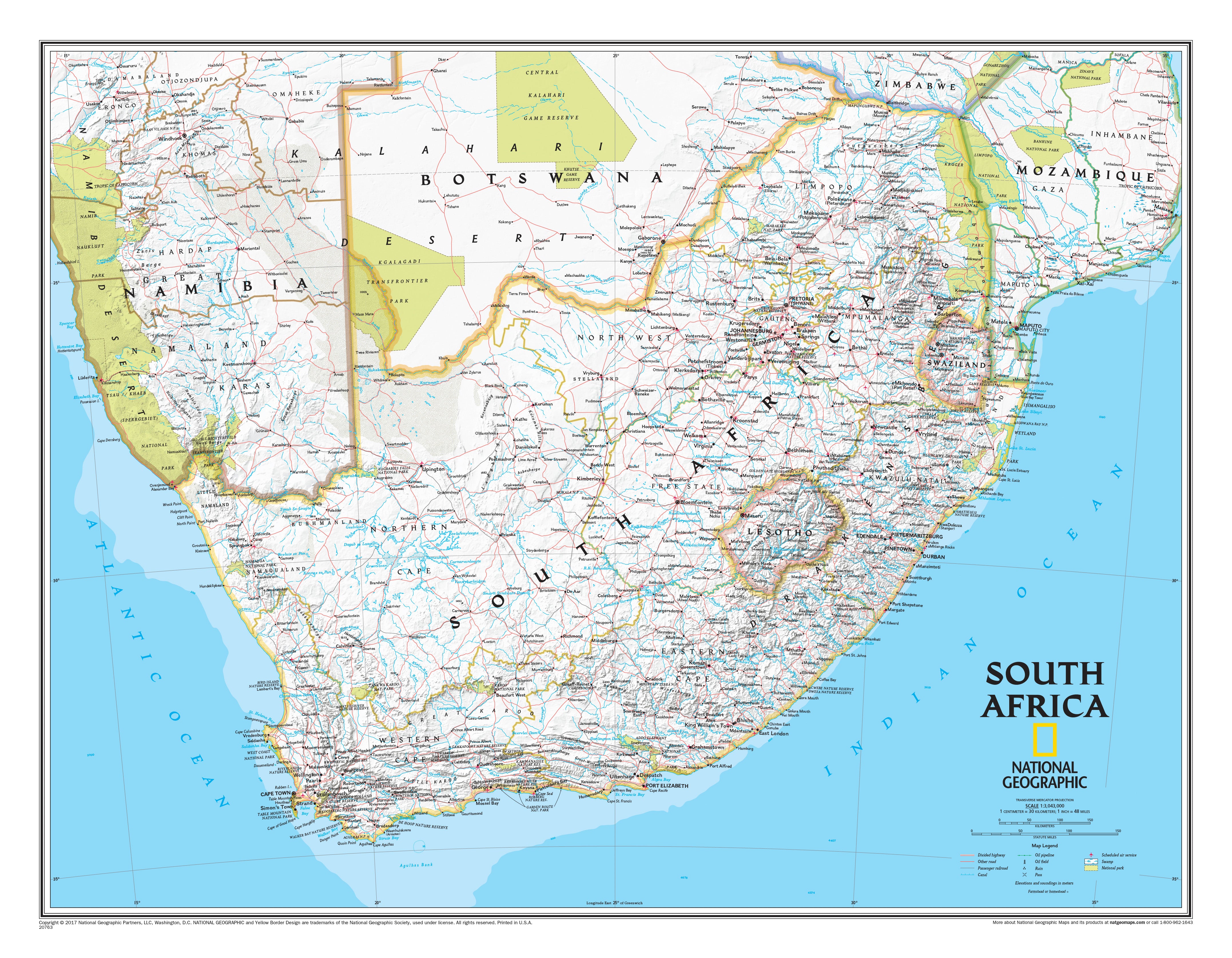 South Africa Wall Map 1415mm National Geographic Mapworld south-africa-wall-map-1415mm-national-geographic-mapworld