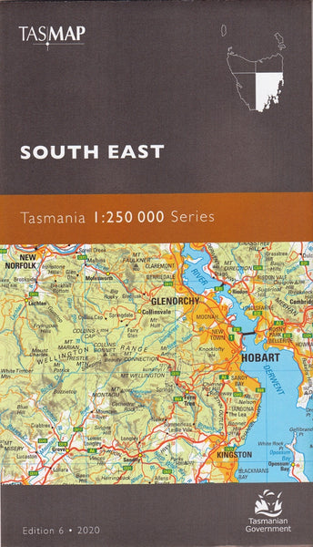Tasmania South East Tasmap Map