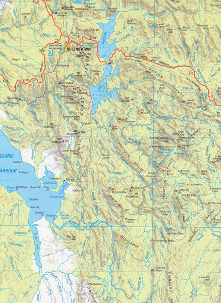 Tasmania South West, Buy Map of South West Tasmania - Mapworld
