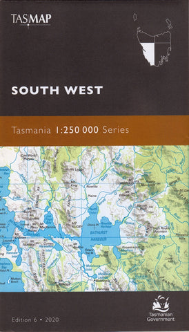 Tasmania South West Tasmap Map