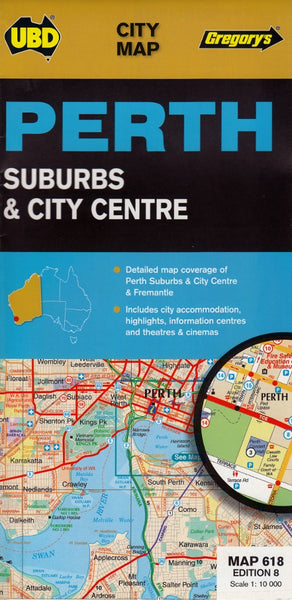 Perth Suburbs & City Centre UBD 618