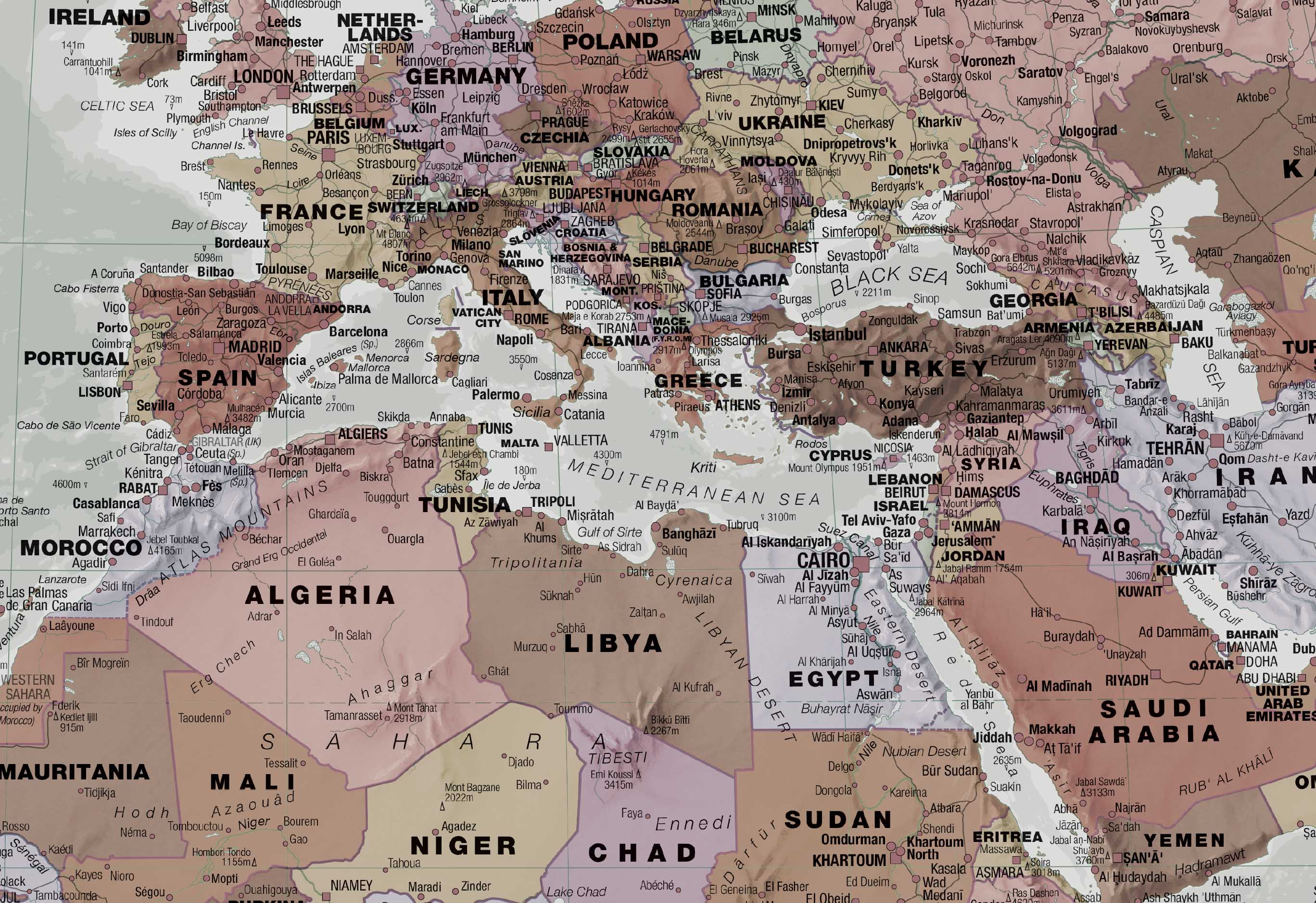 World Map In 2000 Executive World Wall Map (2000) – Maps International | Mapworld