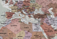 Executive World Maps International 1360 x 840mm Wall Map