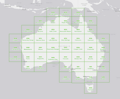 SJ-56 Bodalla 1:1 Million General Reference Topographic Map
