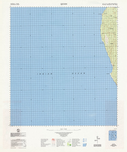 1446 Quoin 1:100k Topographic Map