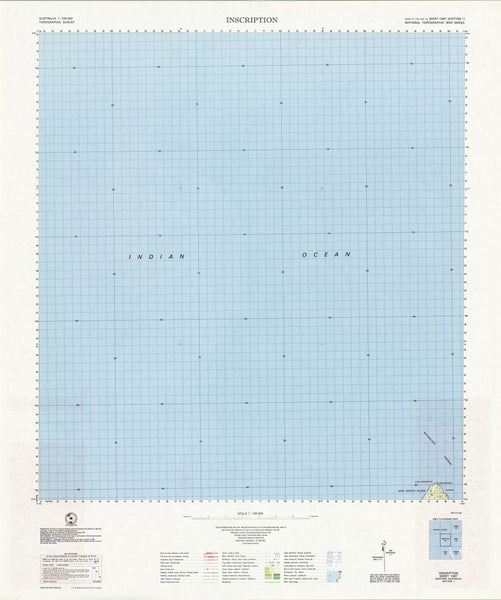 Buy 1447 Inscription 1:100k Topographic Map