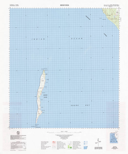 1548 Bernier 1:100k Topographic Map