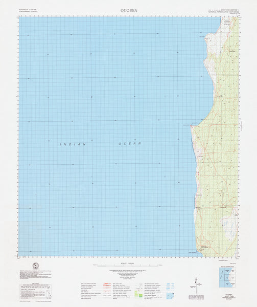 1549 Quobba 1:100k Topographic Map