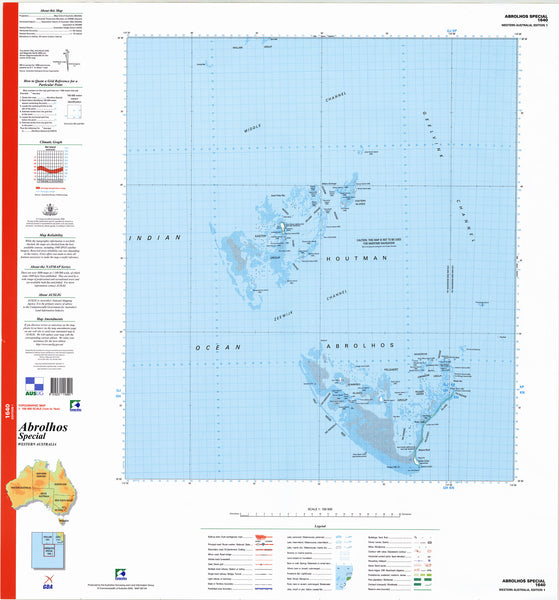 1640 Abrolhos Special 1:100k Topographic Map