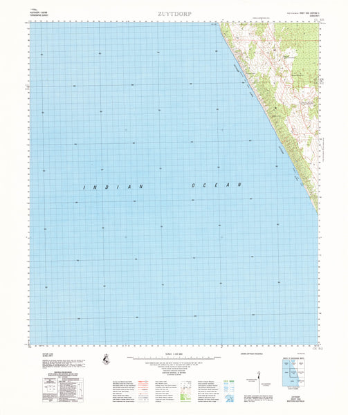 1643 Zuytdorp 1:100k Topographic Map
