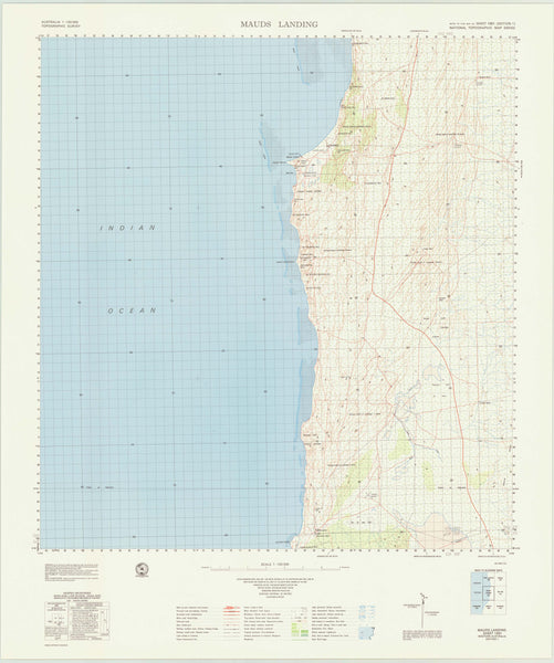 1651 Mauds Landing 1:100k Topographic Map