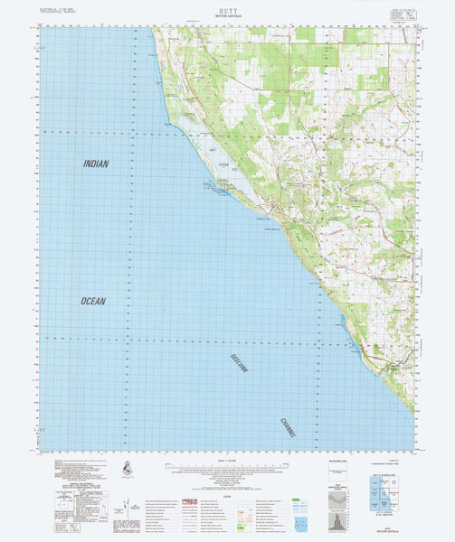 1741 Hutt 1:100k Topographic Map