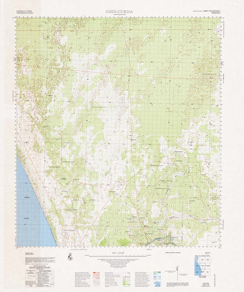 1743 Coolcurda 1:100k Topographic Map