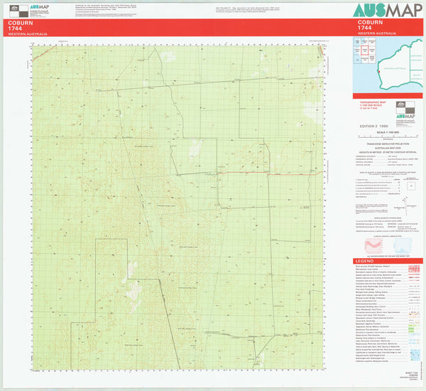 1744 Coburn 1:100k Topographic Map