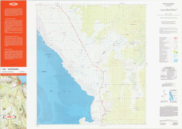1746 Wooramel 1:100k Topographic Map