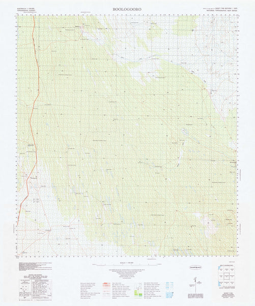 1749 Boologooro 1:100k Topographic Map