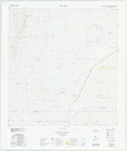 1751 Mia Mia 1:100k Topographic Map
