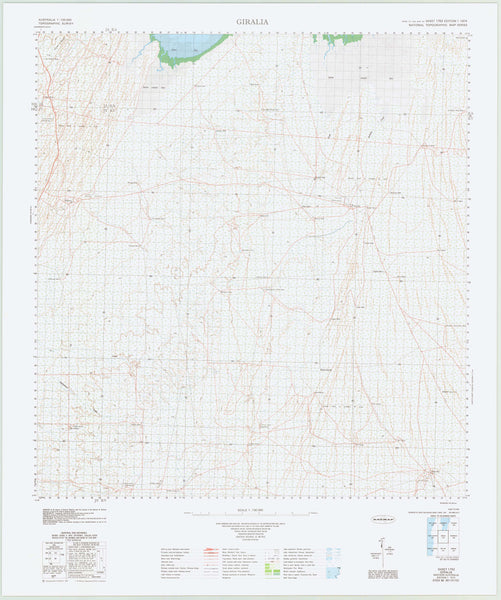 1752 Giralia 1:100k Topographic Map