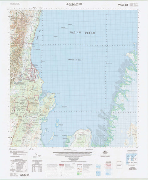 1753 Learmonth 1:100k Topographic Map