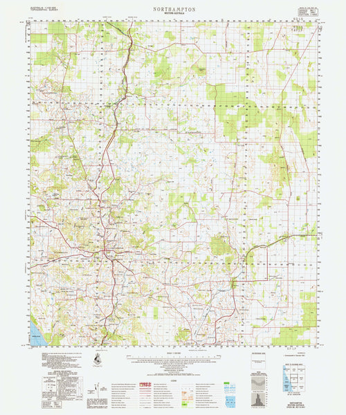 1841 Northampton 1:100k Topographic Map