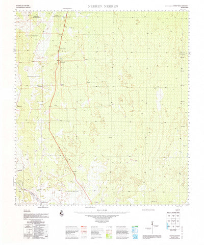 1843 Nerren Nerren 1:100k Topographic Map