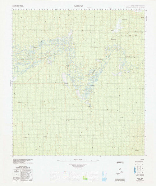 1846 Meedo 1:100k Topographic Map