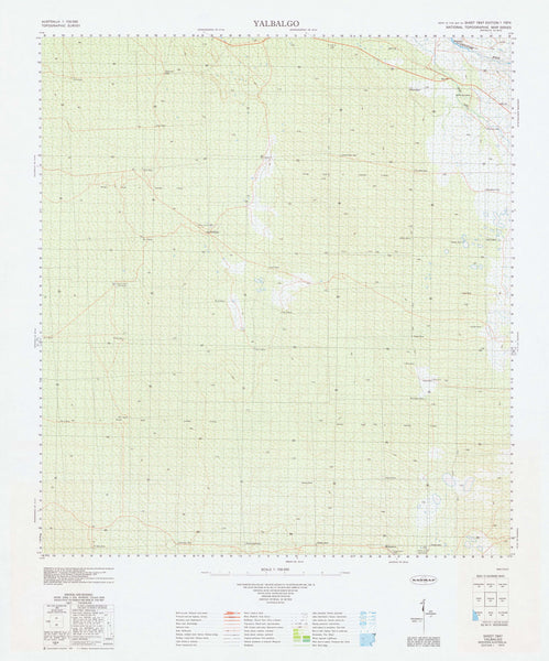 1847 Yalbalgo 1:100k Topographic Map
