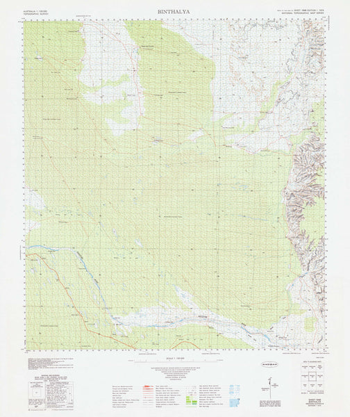 1848 Binthalya 1:100k Topographic Map