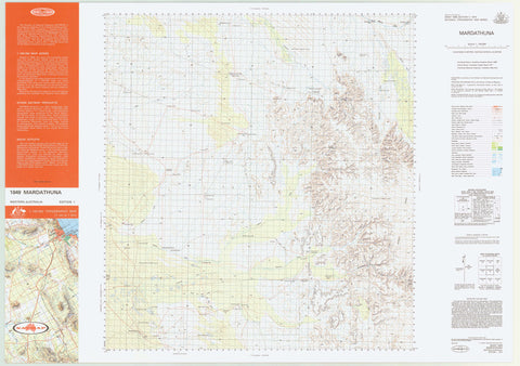 1849 Mardathuna 1:100k Topographic Map