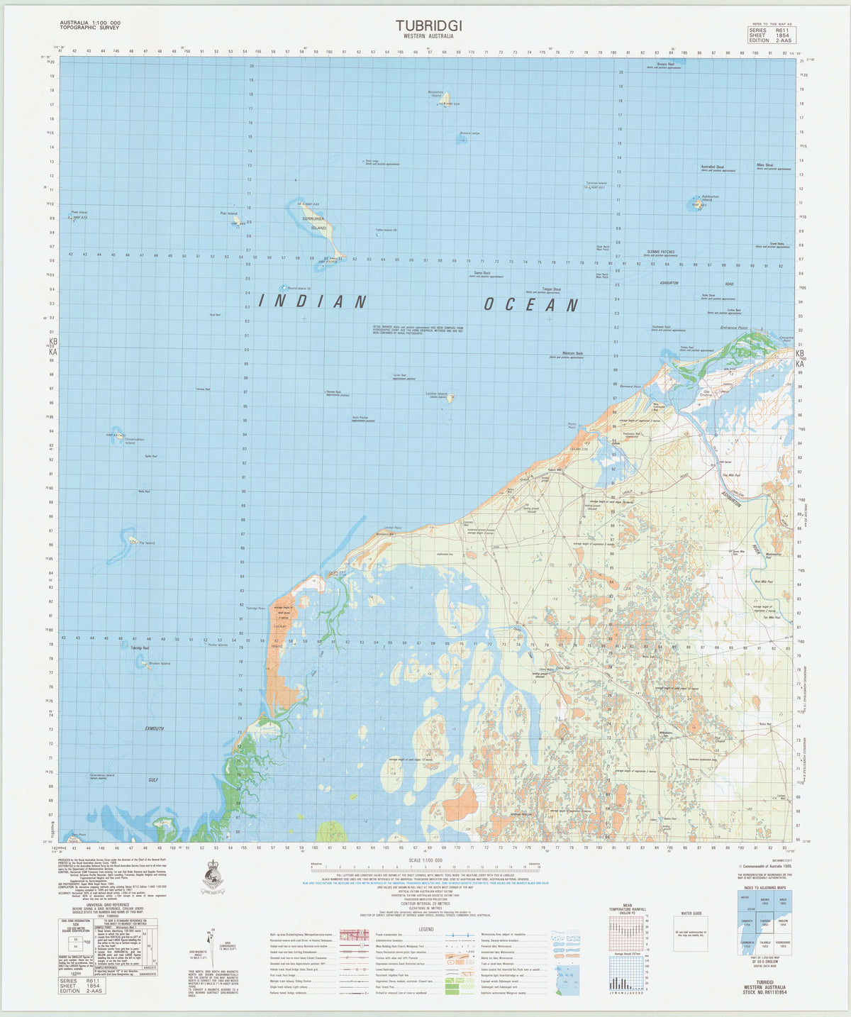 1854 Tubridgi 1:100k Topographic Map | Mapworld