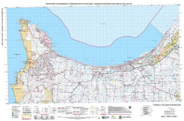 Clairault, Yallingup & Busselton 50k COG Topographic Map